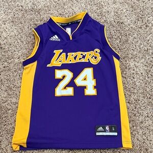Adidas Lakers Purple and Gold Jersey
